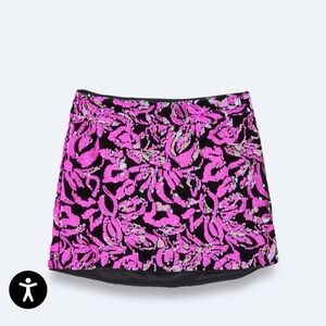 Nasty Gal Vibrant Pink and Black Mini Skirt